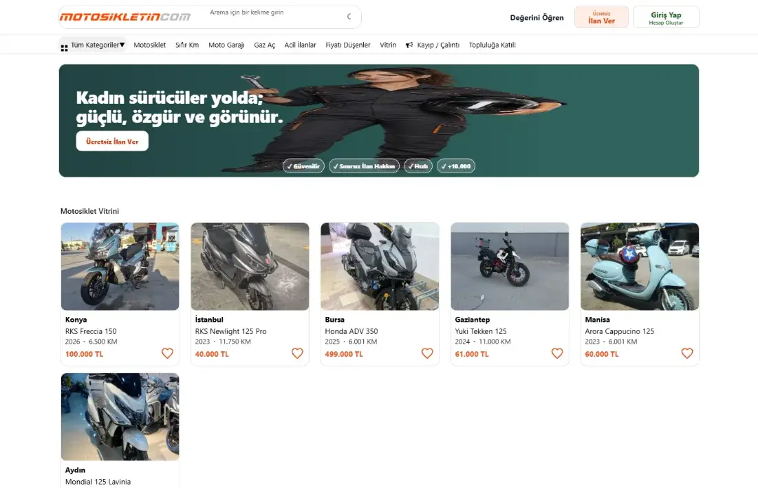 Motosikletin projesi