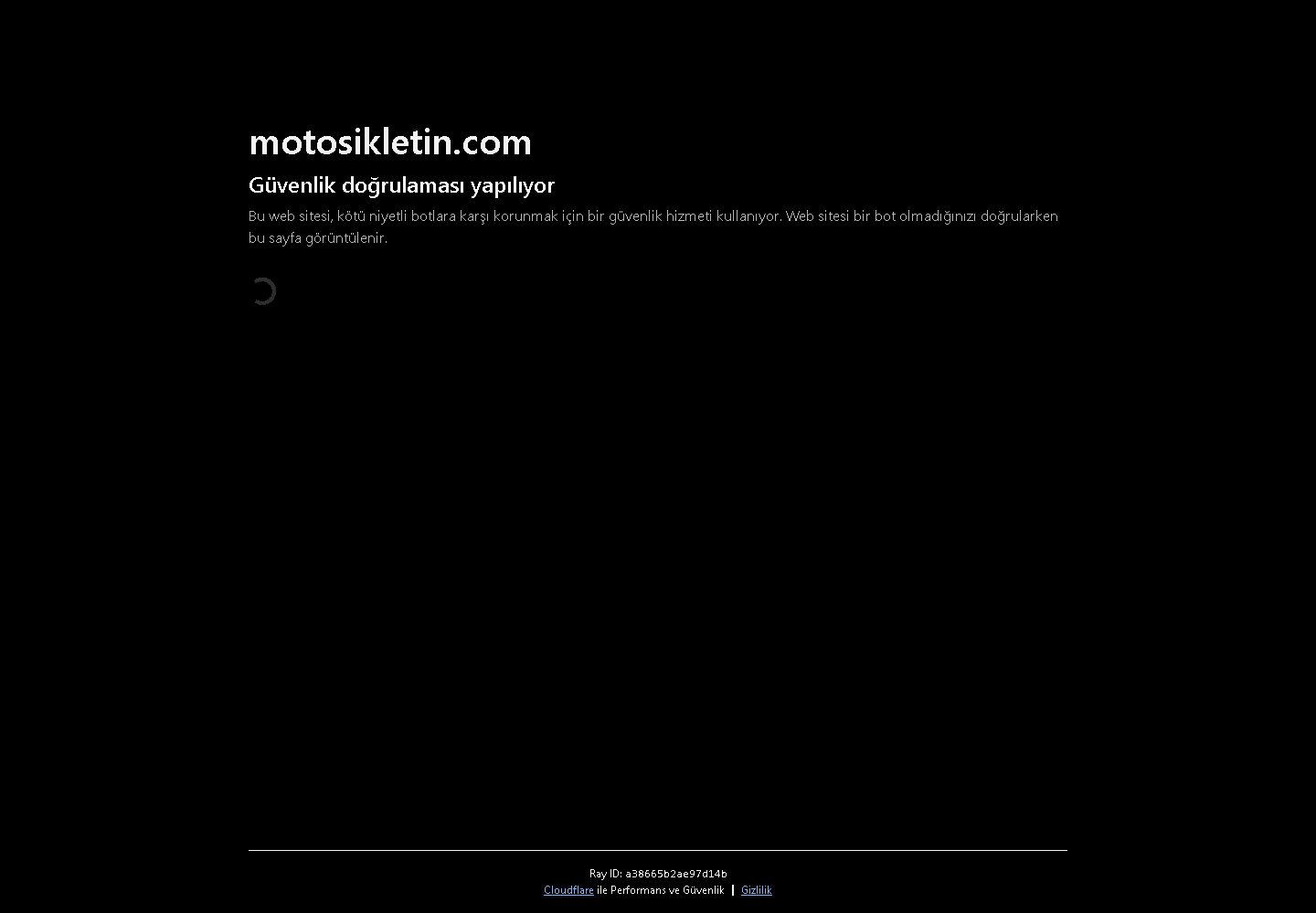 Motosikletin web sitesi ekran görüntüsü